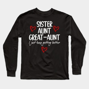 Mother's Day  from Grandkids Sister Aunt Great Aunt Long Sleeve T-Shirt